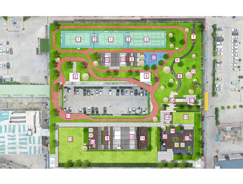深圳新桥汇聚产业园屋顶花园景观设计（方案-施